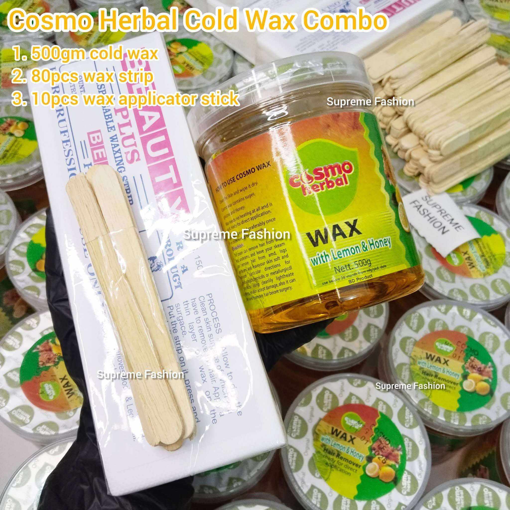 100% Original Cosmo Herbal Cold Wax Combo